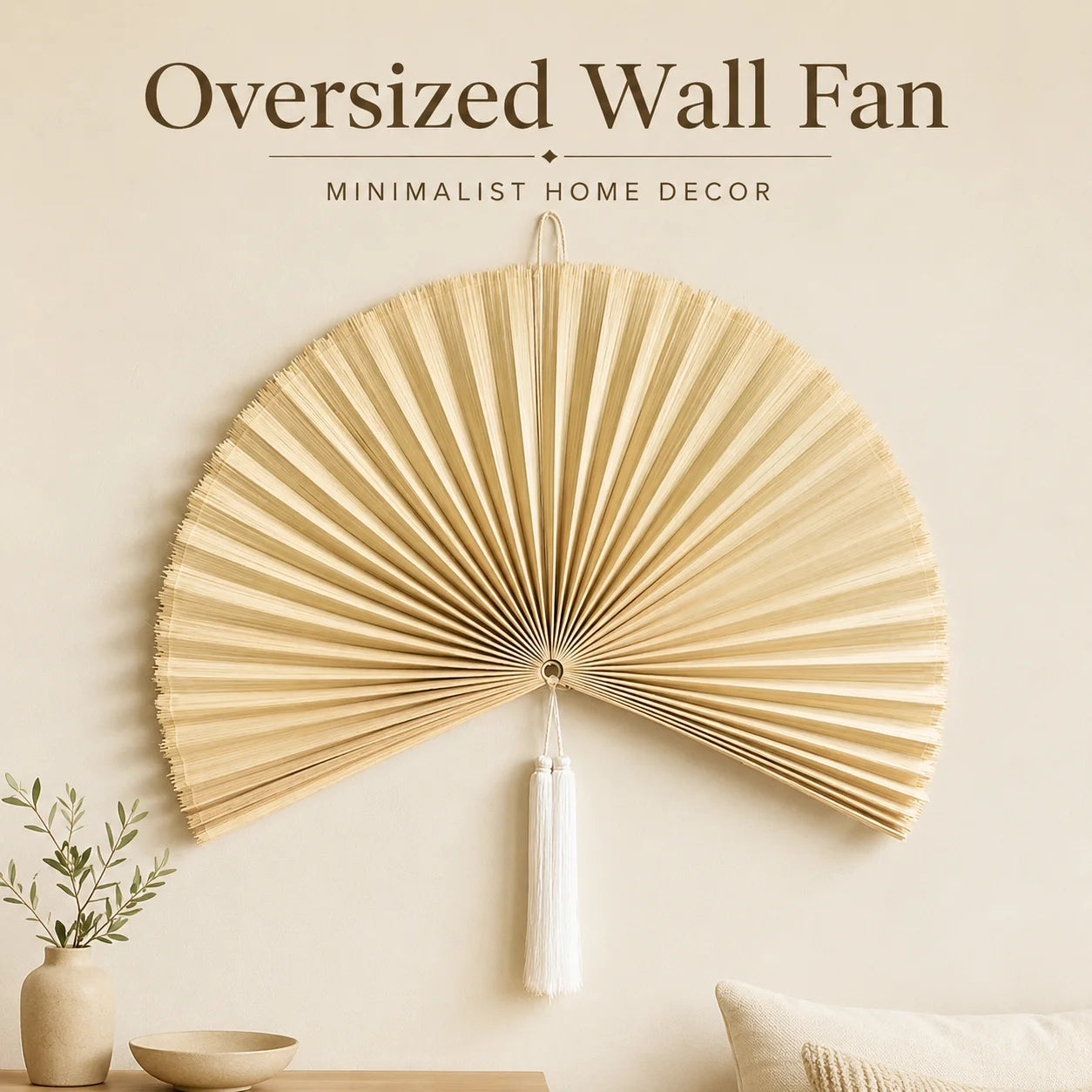 The Damyang Woven Bamboo Wall Fan