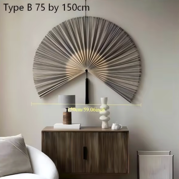 The Damyang Woven Bamboo Wall Fan